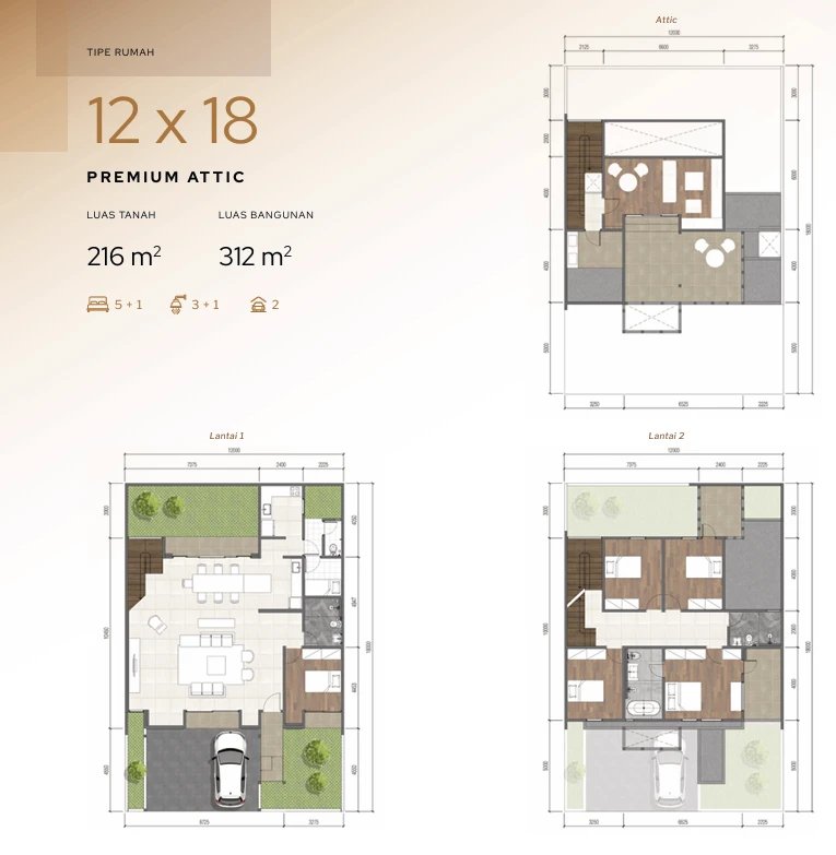 Floor plan for 12 × 18 Premium Attic
